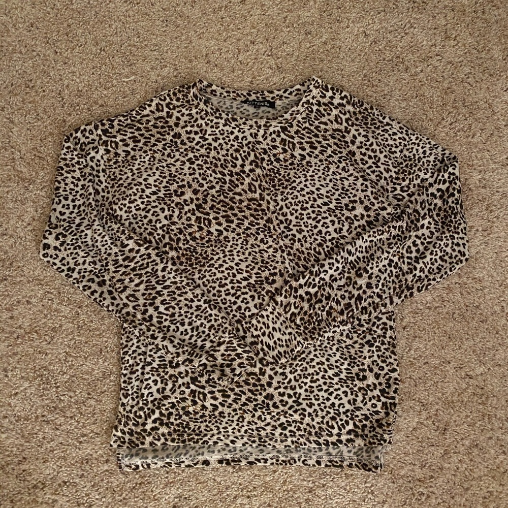 Kittenish Hadley leopard top